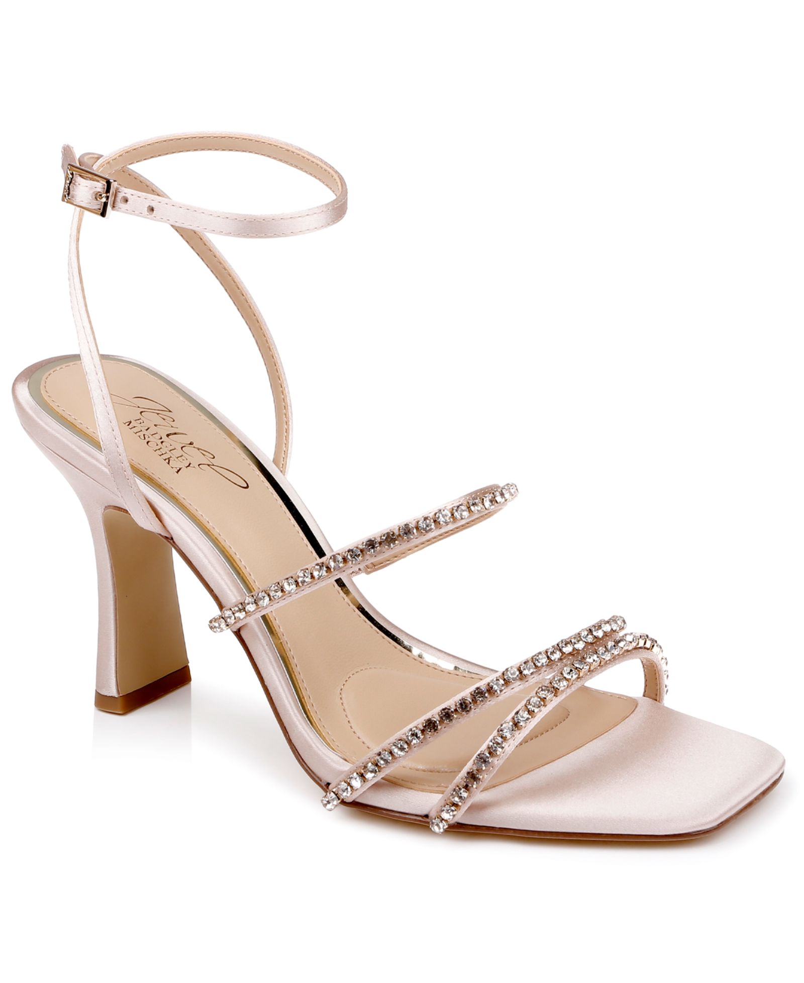 Jewel Badgley Mischka Women's Paulette Square Toe Dress Sandals