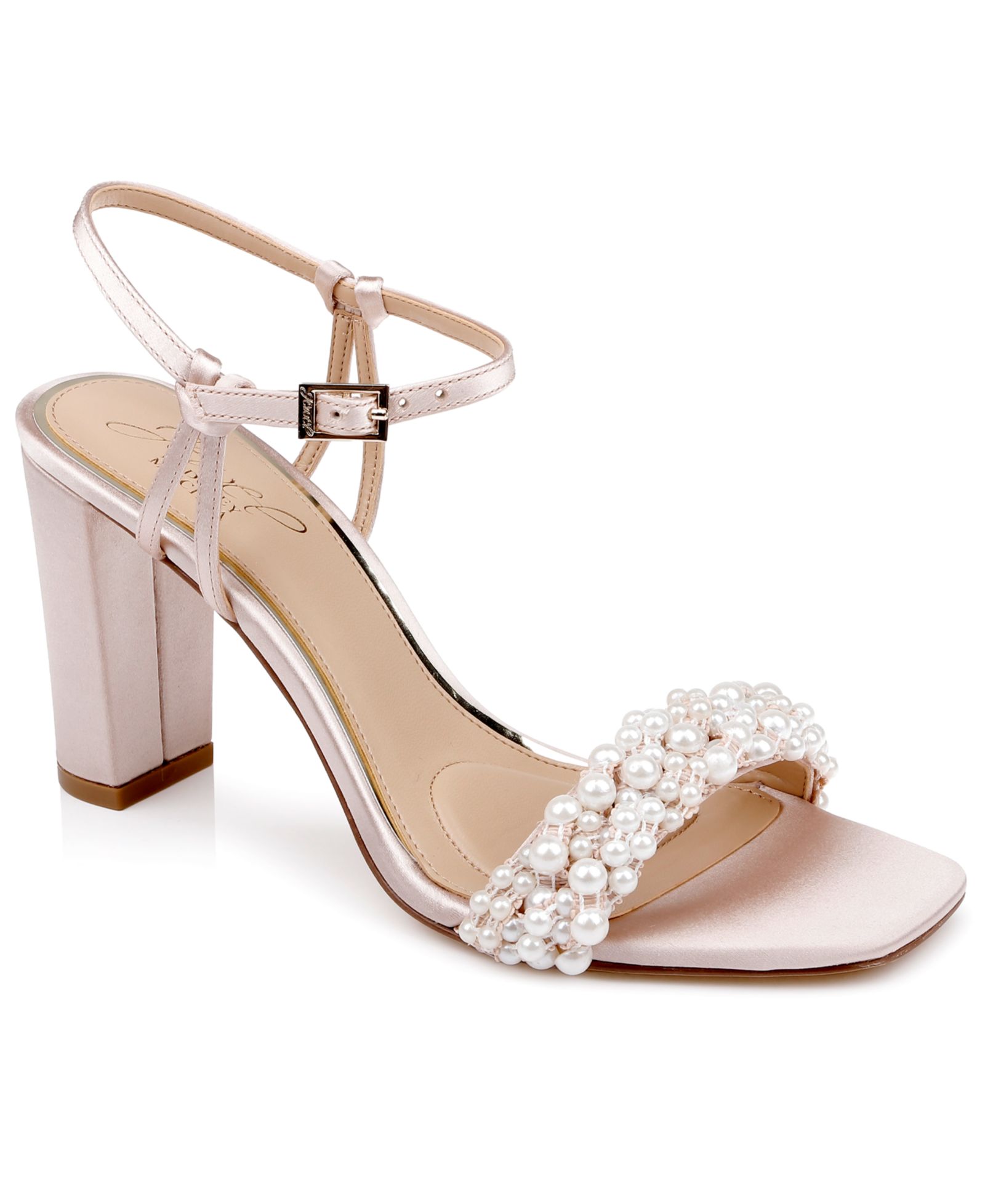 Jewel Badgley Mischka Women's Peoria Square Toe Evening Sandals