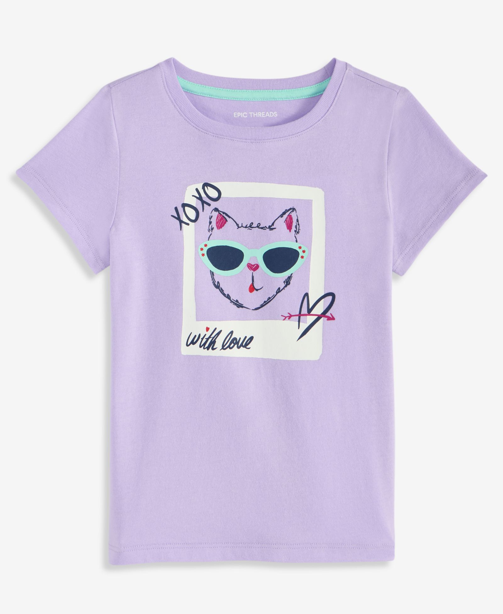 Футболка Epic Threads Toddler Girls' 12M-5T Selfie Cat