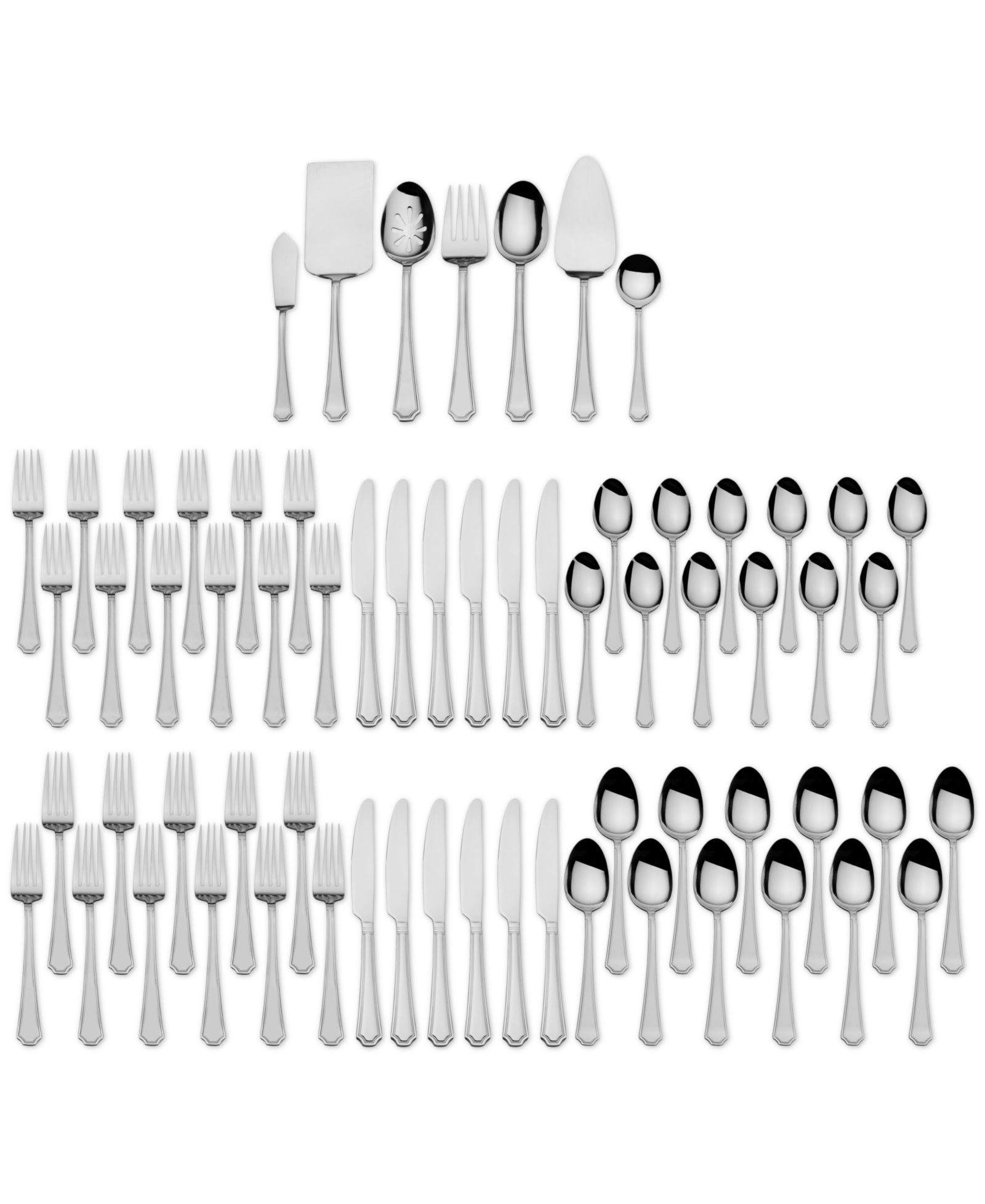 International Silver Carleigh 67 Pc. Flatware Set, Service for 12