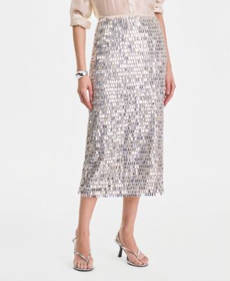 Женская миди-юбка I.N.C. International Concepts Sequin