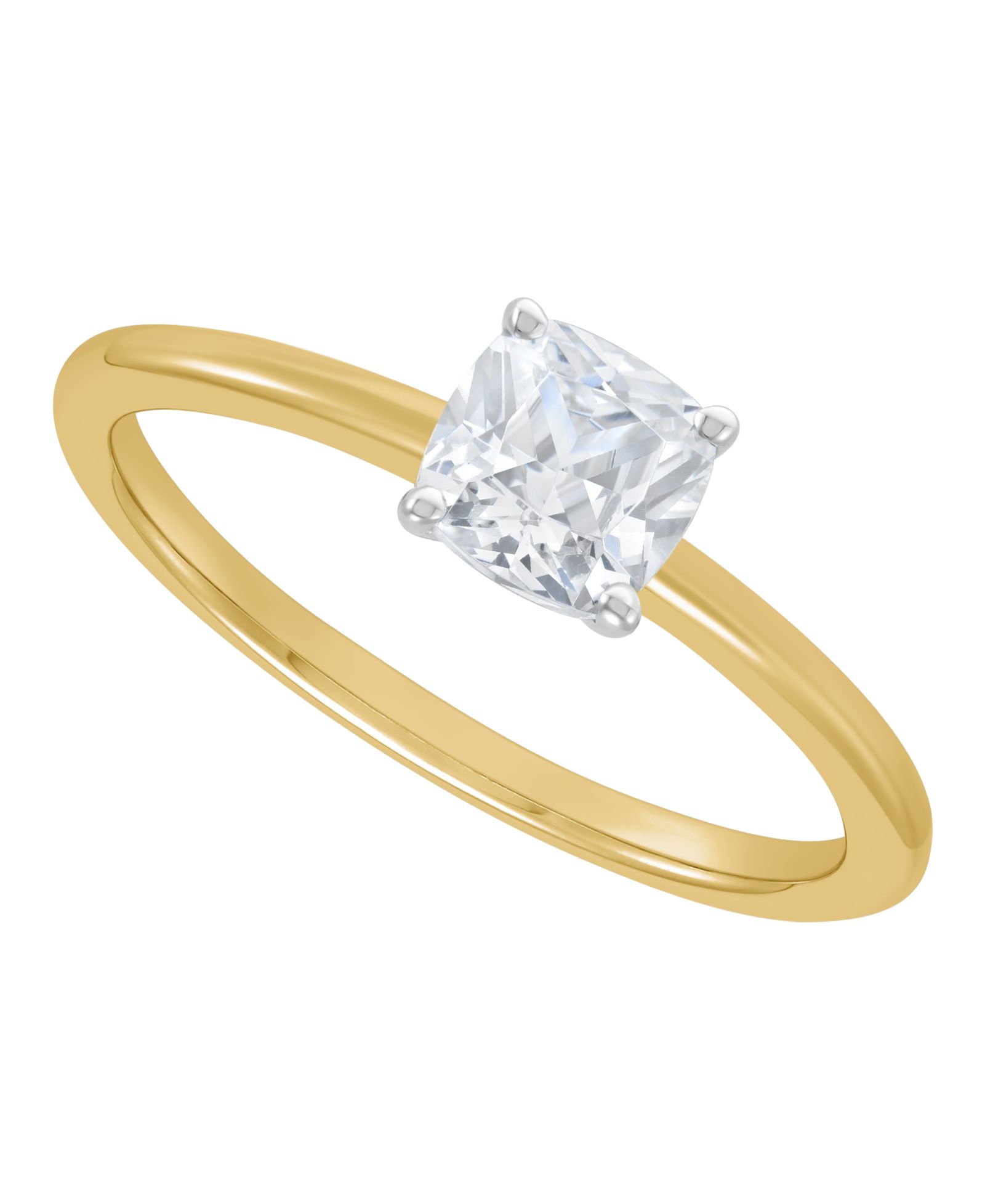 IGI Certified Lab Grown Diamond Solitaire Engagement Ring (1 ct. t.w.) in 14k White Gold or 14k Two Tone Gold