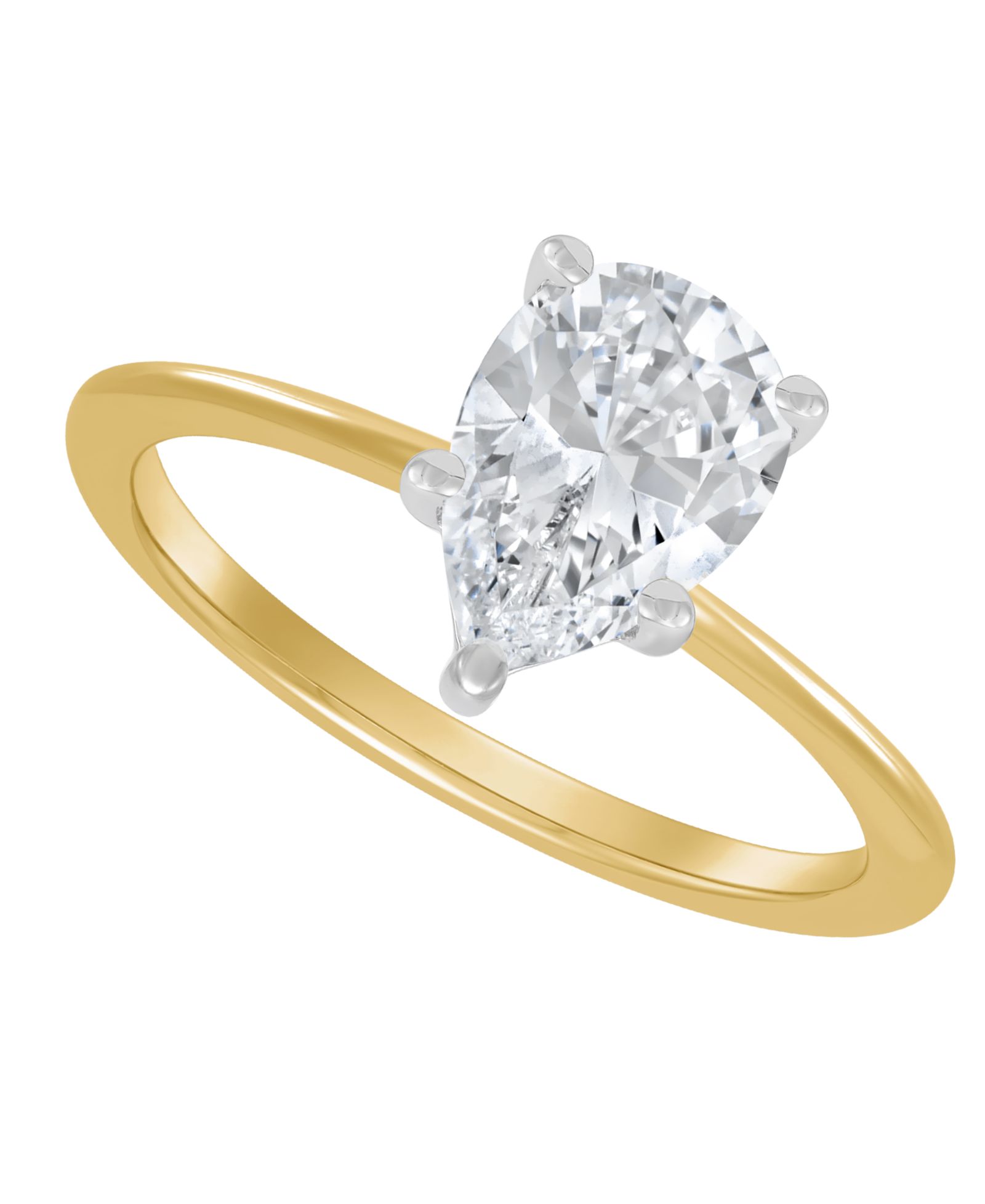 IGI Certified Lab Grown Diamond Solitaire Кольцо с бриллиантом