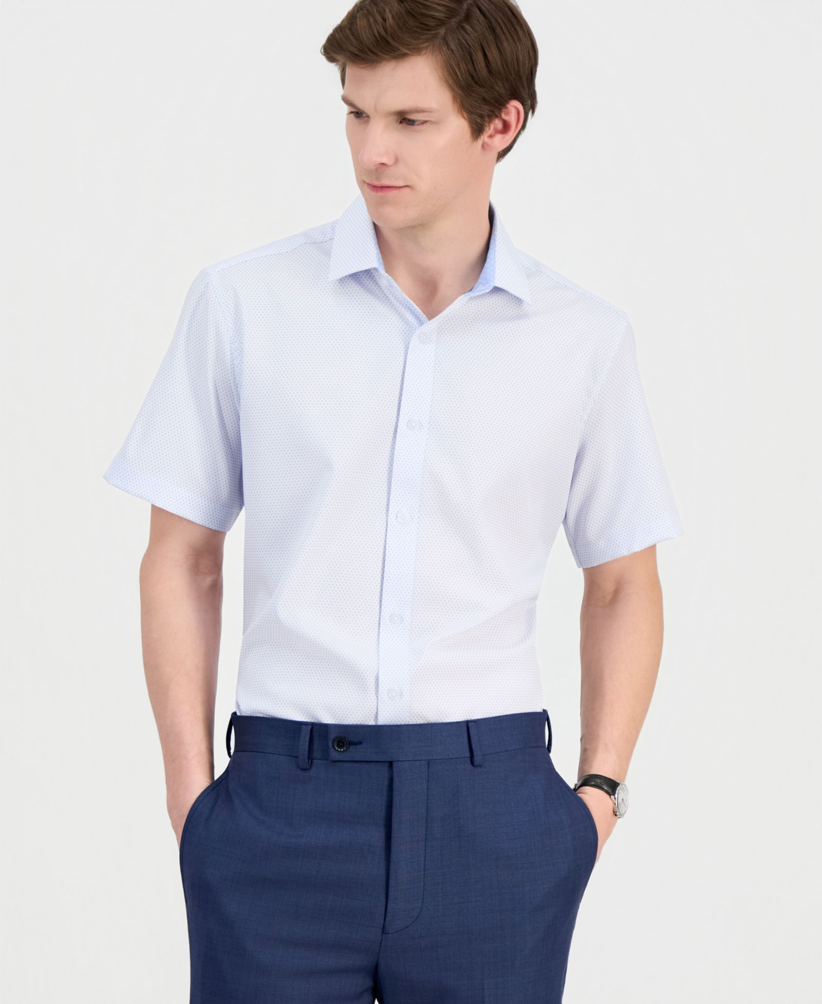 Мужская рубашка Dylan Park Slim-Fit Performance Four-Way Stretch