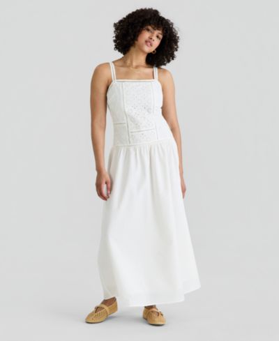 And Now This Women's Embroidered Maxi Dress, Macy's Exclusive