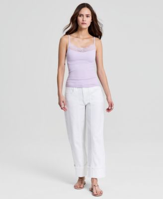 And Now This Women's High Rise Cuffed Wide-Leg Jeans, Macy's Exclusive