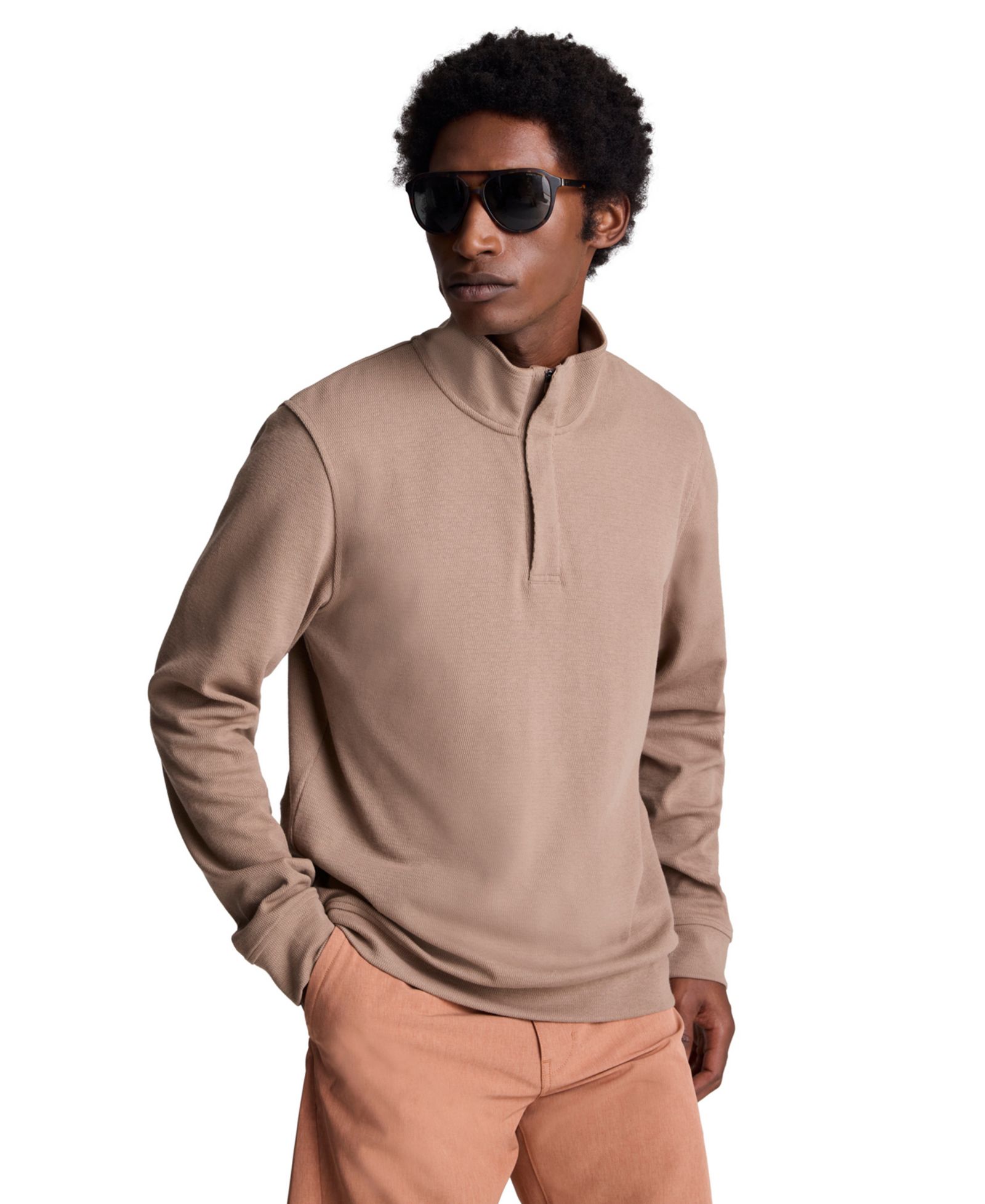 Мужской джемпер Kenneth Cole Stand Collar Quarter Zip