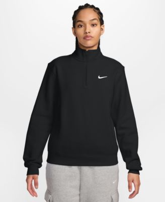 Nike женский топ с четвертьзастежкой Studio Fleece