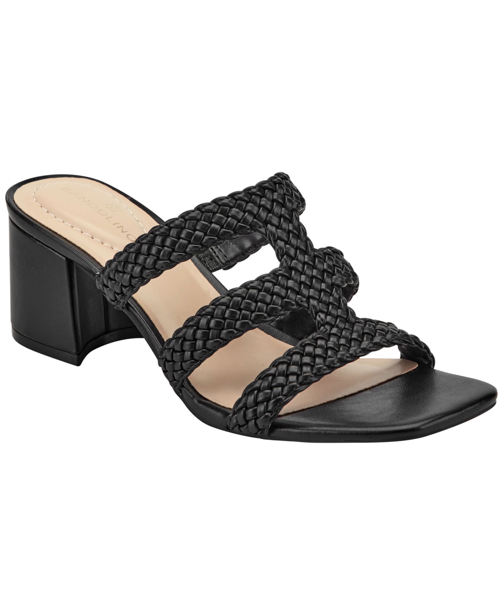 Bandolino Women's Mumm Woven Block Heel Dress Sandals