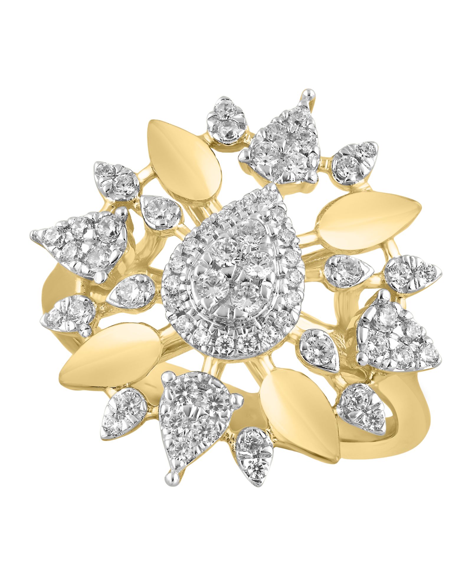 Macy's Кольцо с бриллиантом (1/2 ct. t.w.) в 14k Yellow Gold