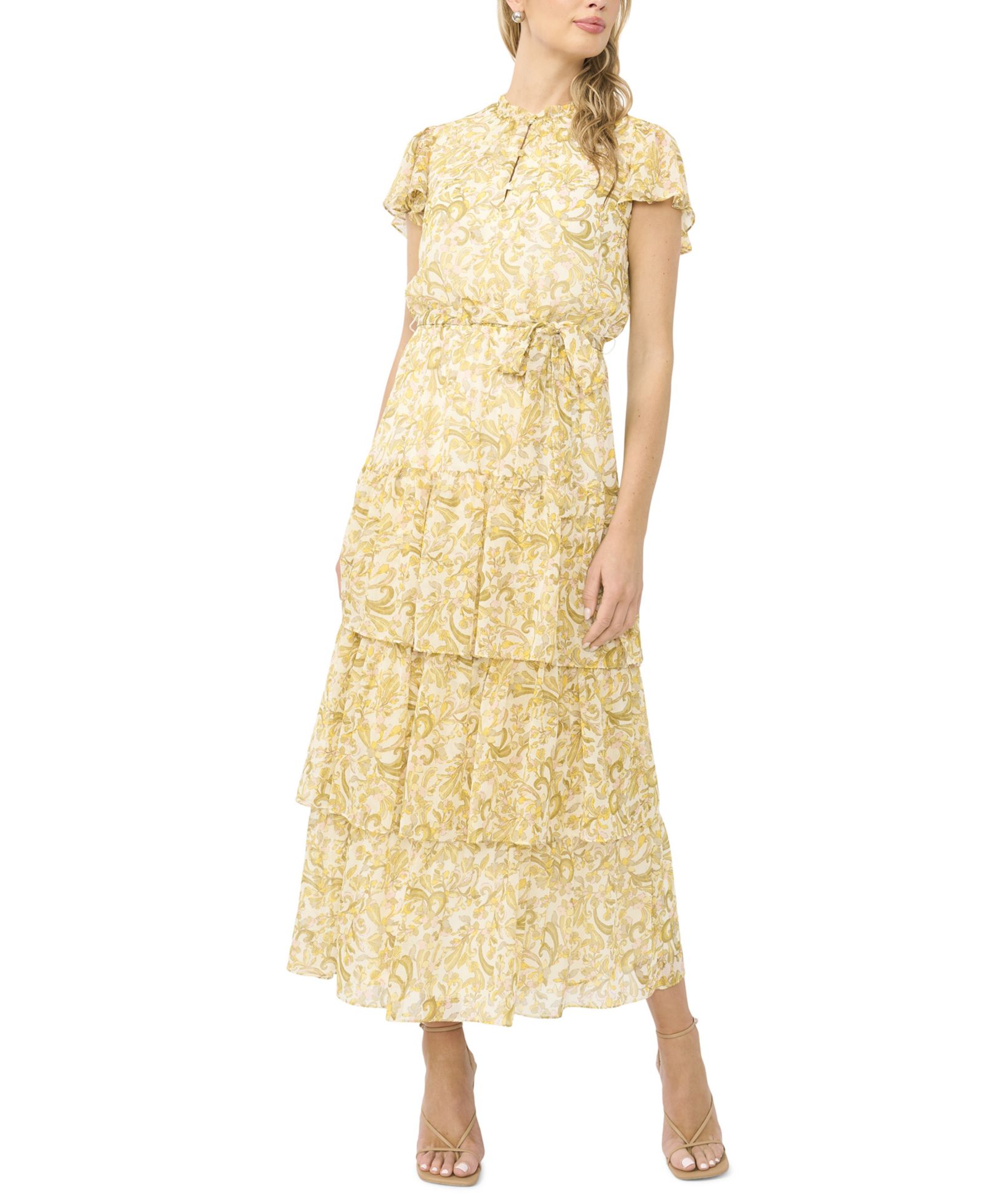 Sam & Jess Женское многослойное платье макси Tiered Maxi Dress