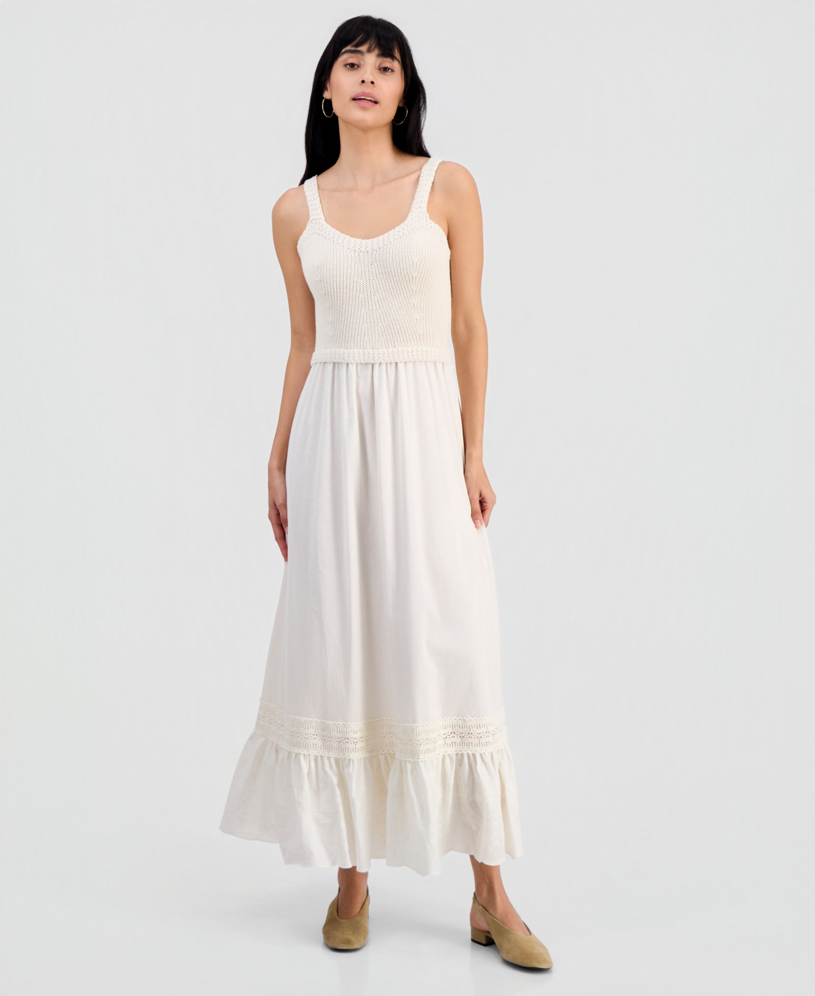 Женское And Now This Crochet Top Maxi Dress