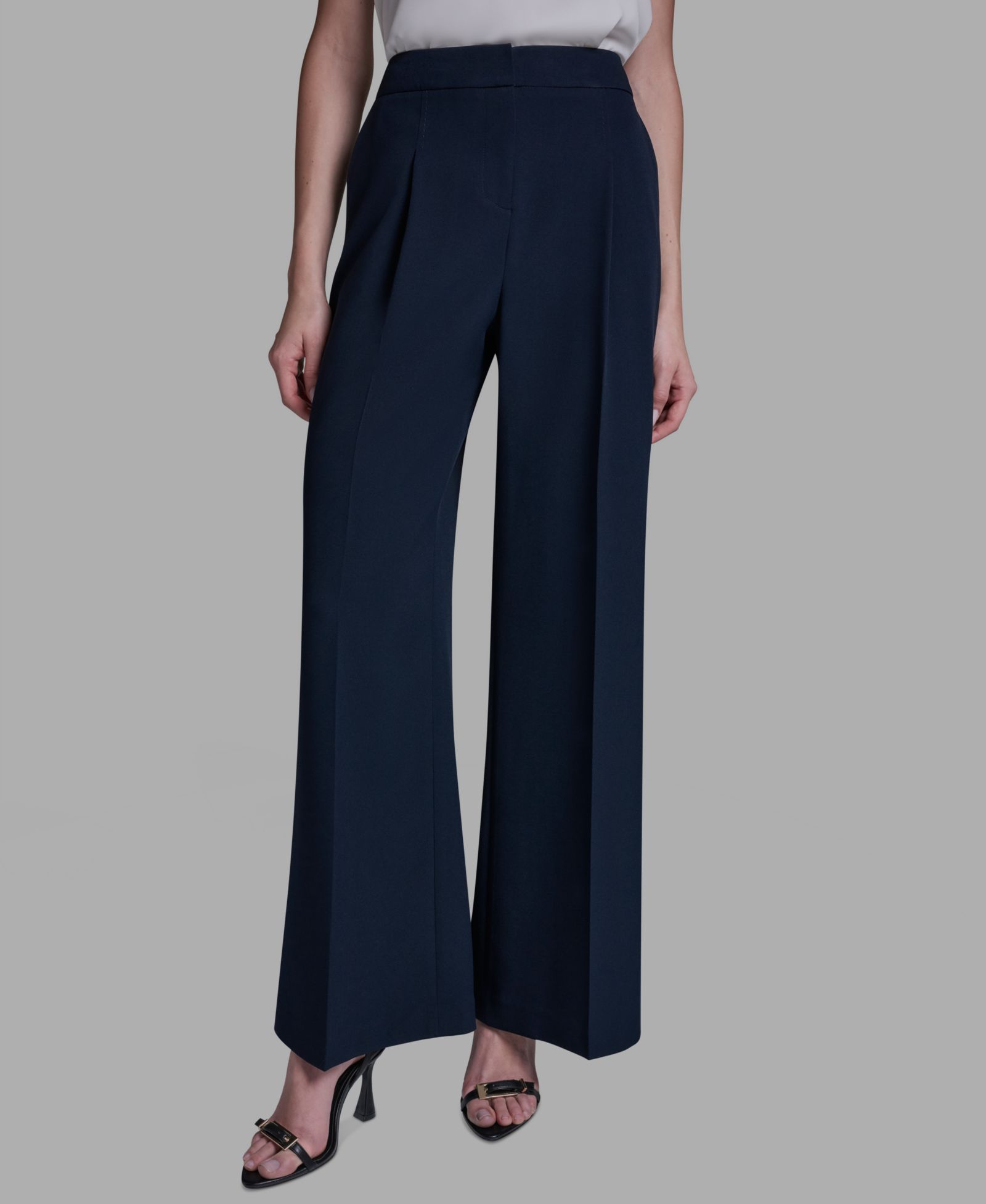 BCBG Women's High-Rise Wide-Leg Pants