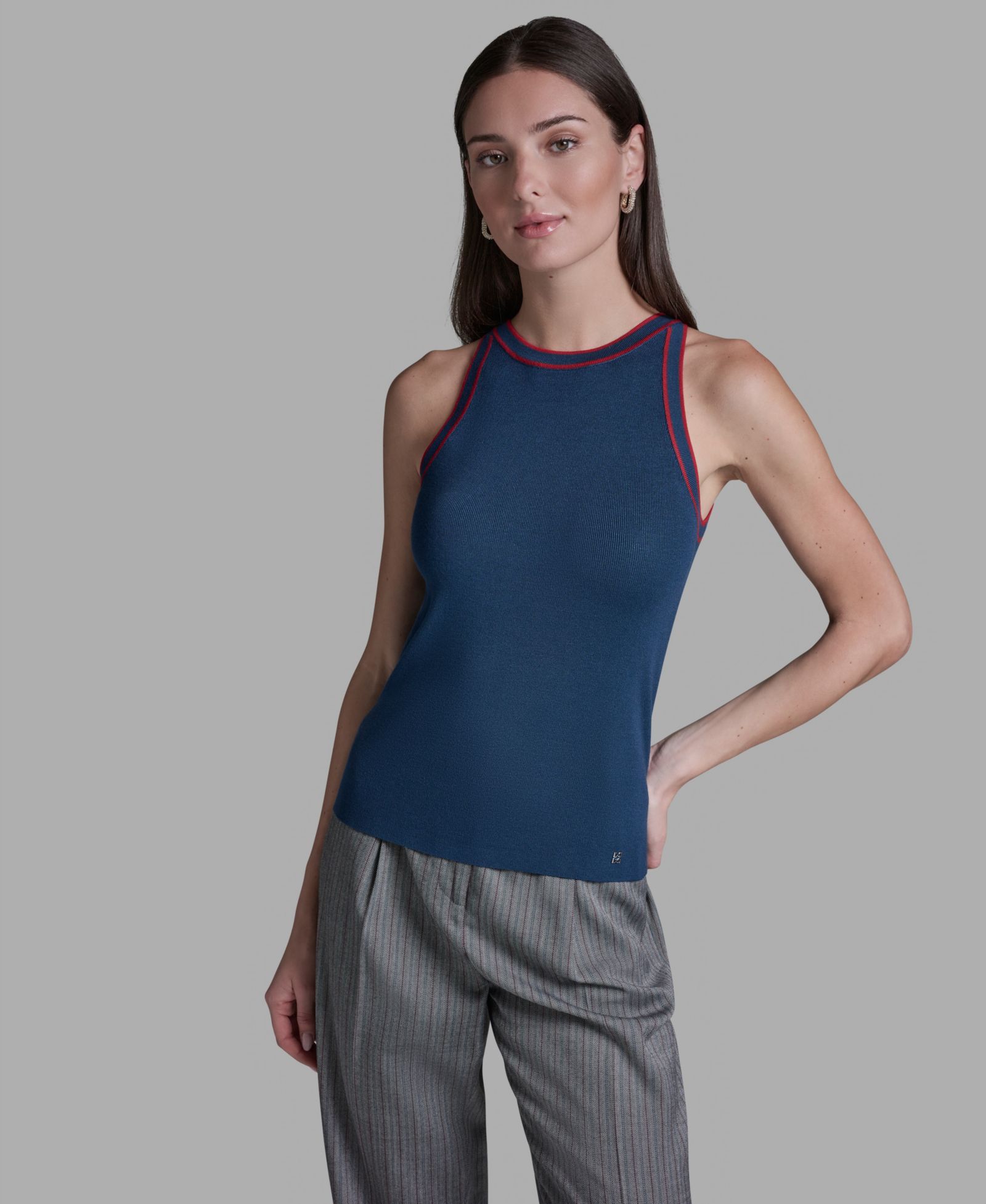 BCBG Women's Crew Neck Tank Top
