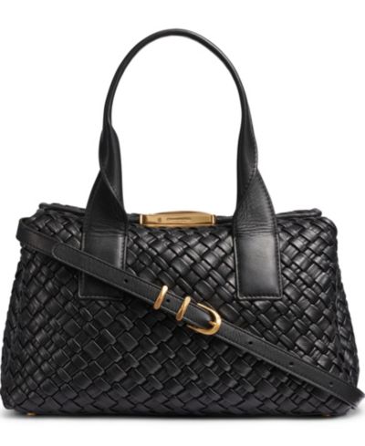 Donna Karan New York Amagansett Woven Leather Satchel Bag