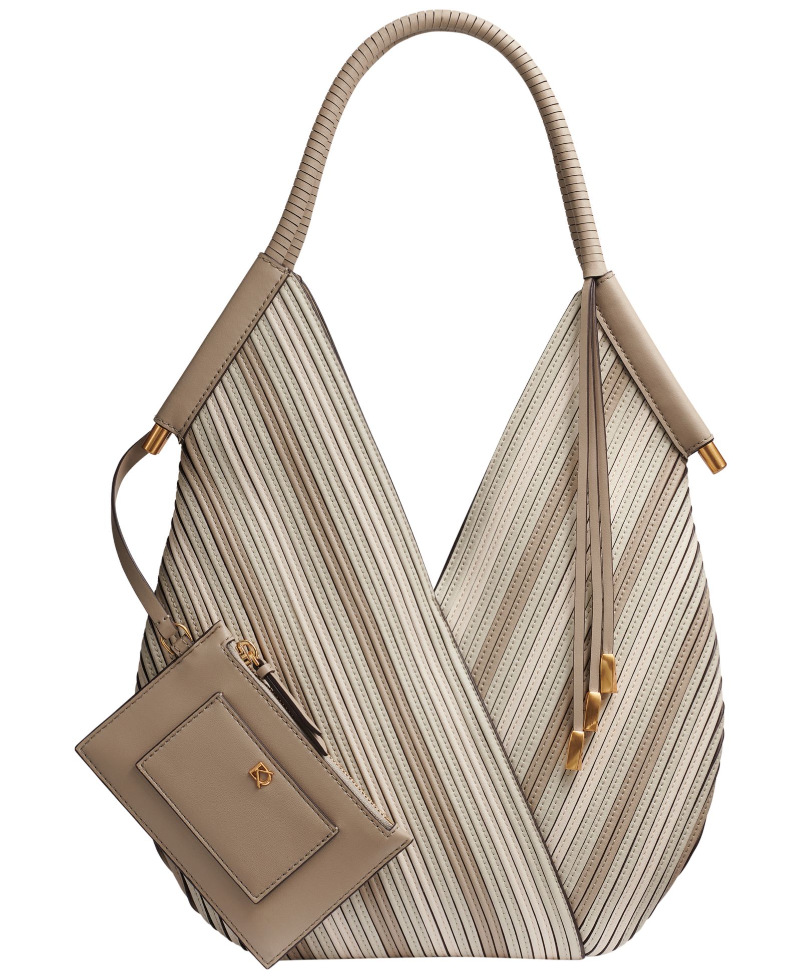 Donna Karan New York Baldwin Chevron Large Shoulder Bag