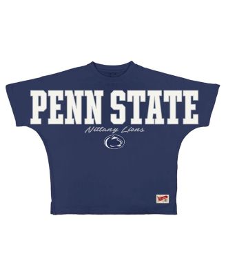 Женская оверсайз футболка Pressbox Navy Penn State Nittany Lions Flannigan