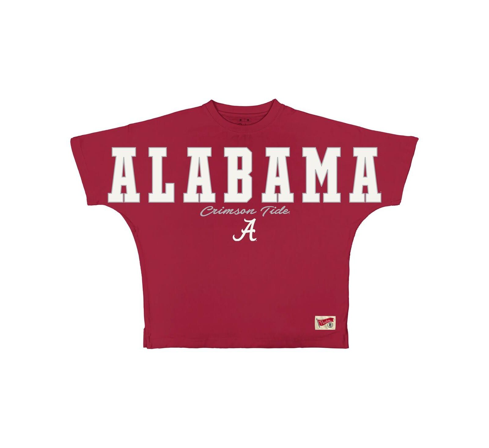 Pressbox Women's Crimson Alabama Crimson Tide Flannigan Oversized T-Shirt