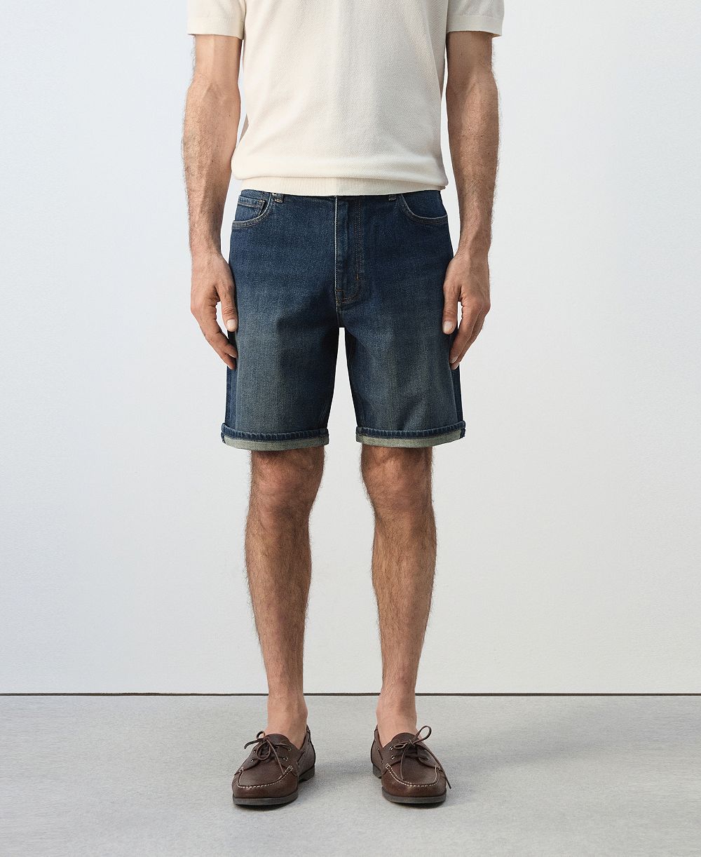 Мужские джинсовые шорты Mango Slim-Fit Denim 9.45" Bermuda