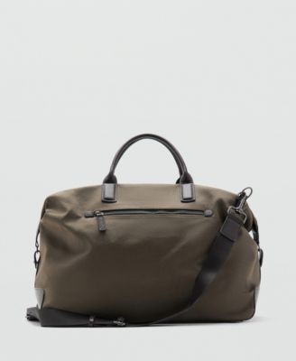 Мужская сумка Mango с кожаными деталями Bowling Bag