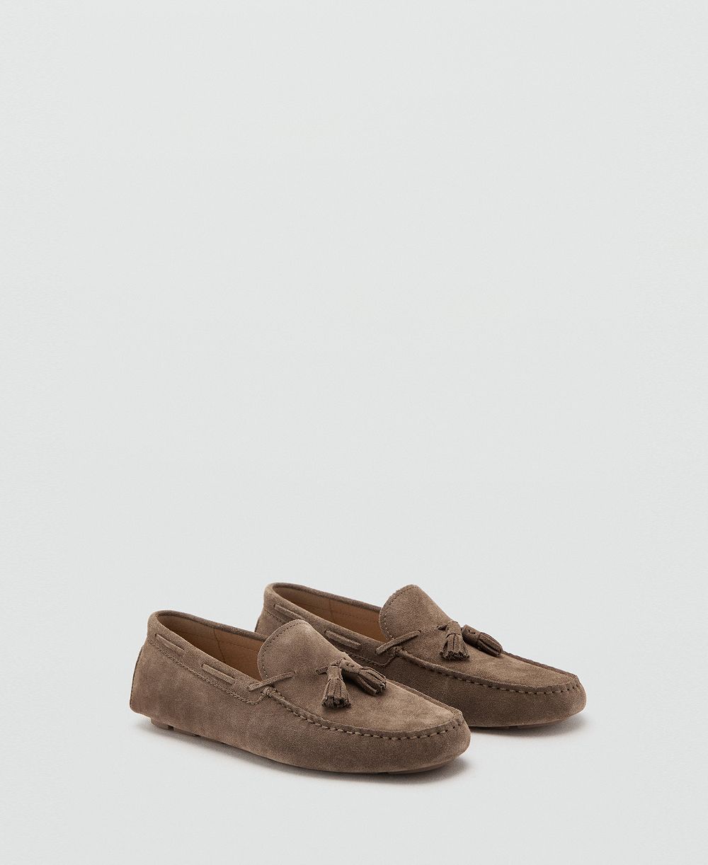 Туфли для вождения Mango Men's Fringe Suede Driving Shoes