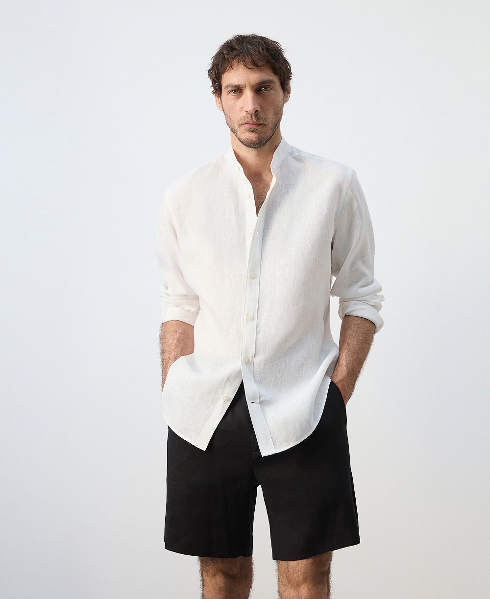 Mango Men's Regular-Fit Linen Shirt