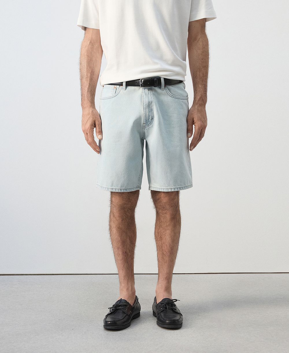Мужские джинсовые шорты Bermuda Straight-Fit от MANGO