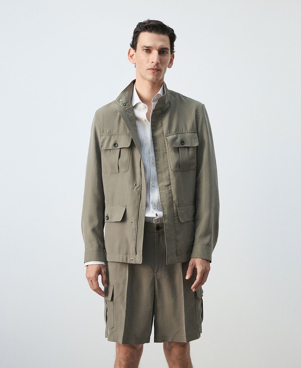Mango Men's Modal Pockets Jacket