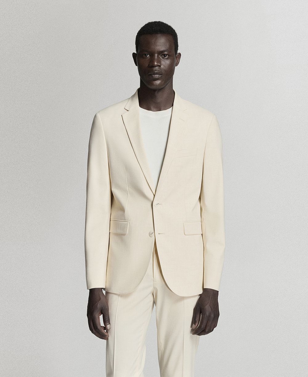 Mango Men's Super Slim-Fit Stretch Fabric Suit Jacket