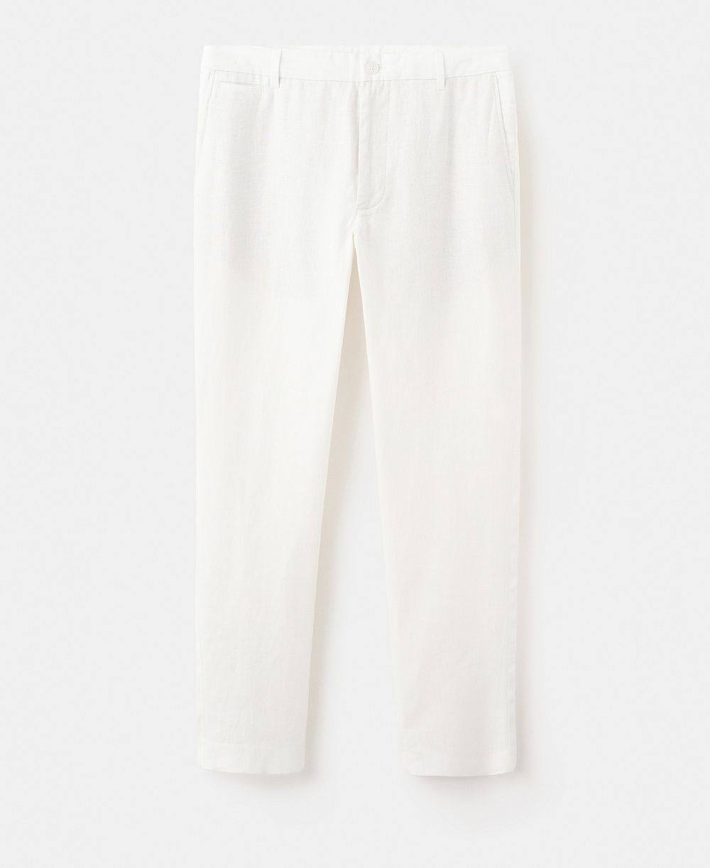 Мужские льняные брюки Mango Slim-Fit