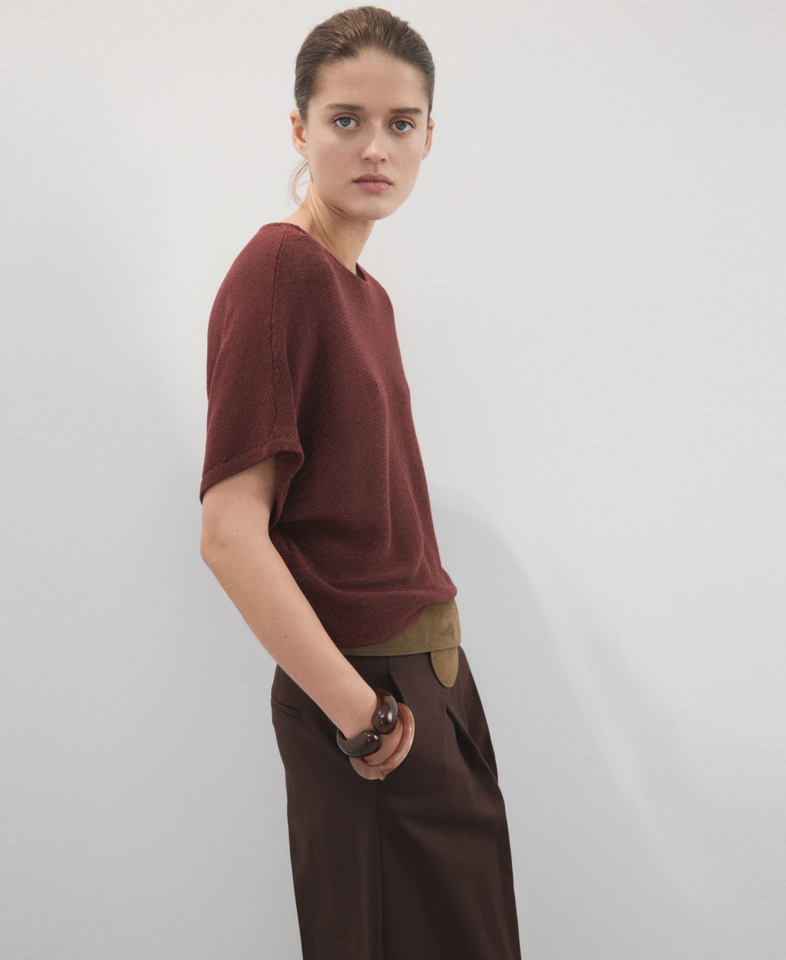 Mango Women's Short-Sleeved Knitted Sweater