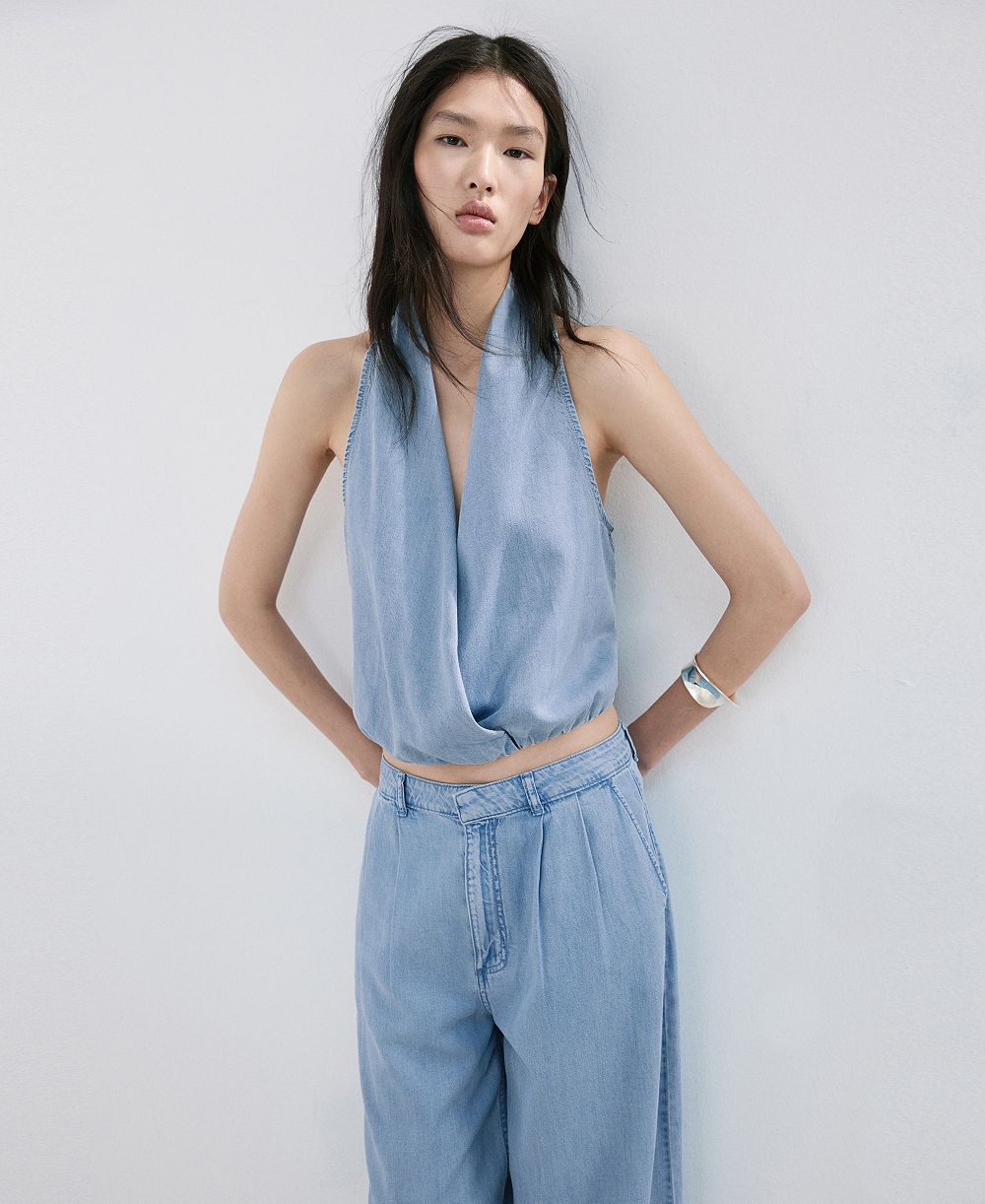 Брюки Mango Women's широкие из лиоцелла