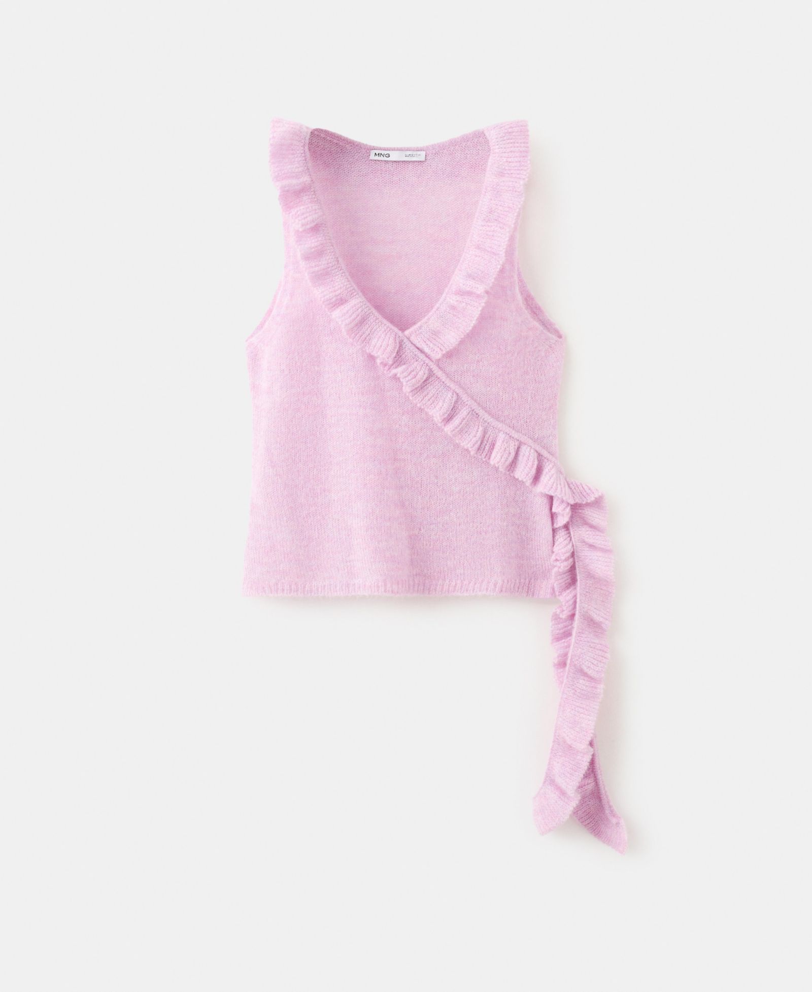 Mango Women's Ruffle Knit Top