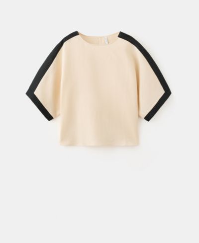 Женская блузка Mango Contrasting Stripes Linen