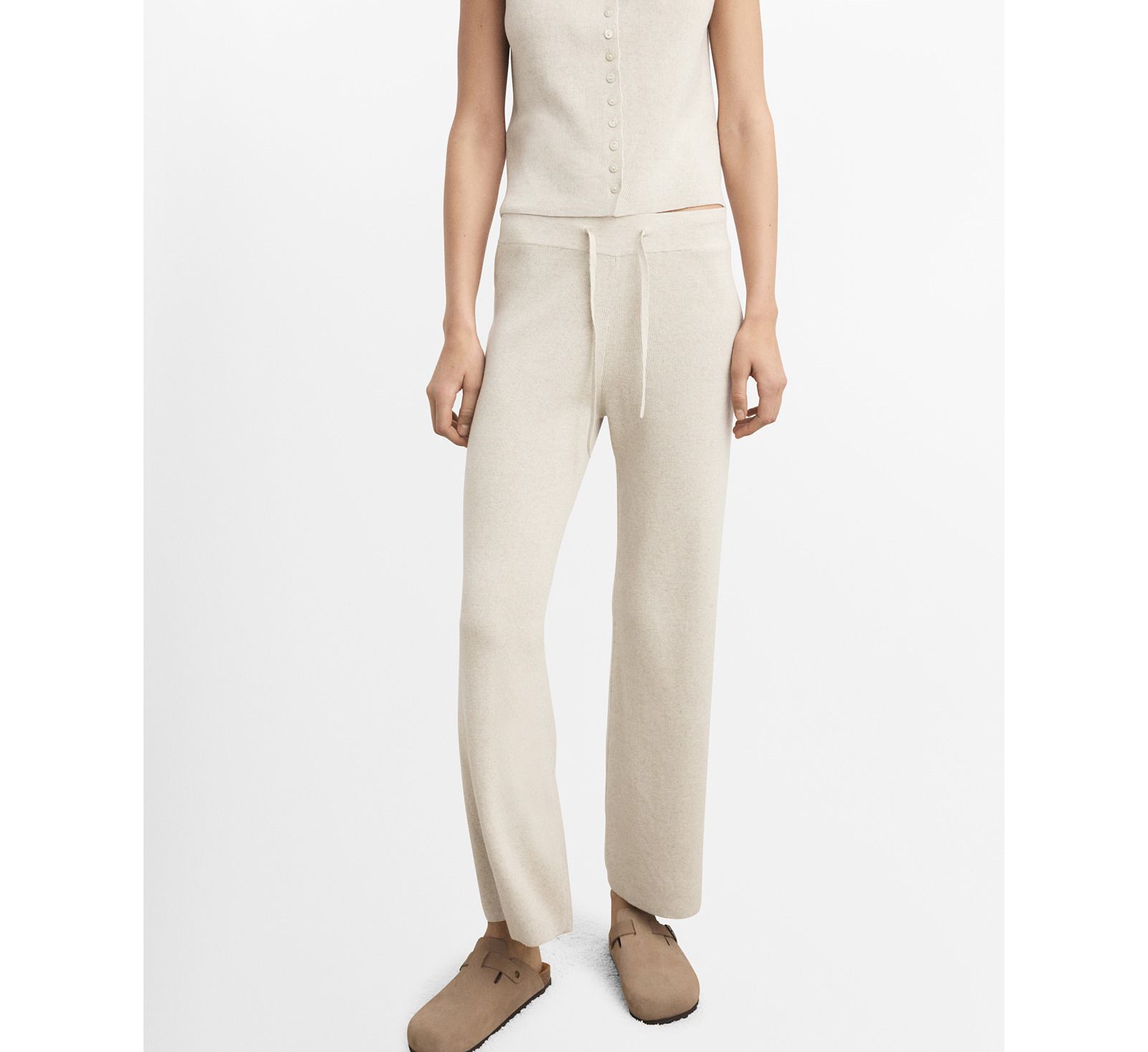 Женские брюки Mango Fluid Cotton-Linen Woven
