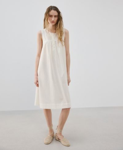 Ночная рубашка MANGO Women's Embroidered Detail Cotton