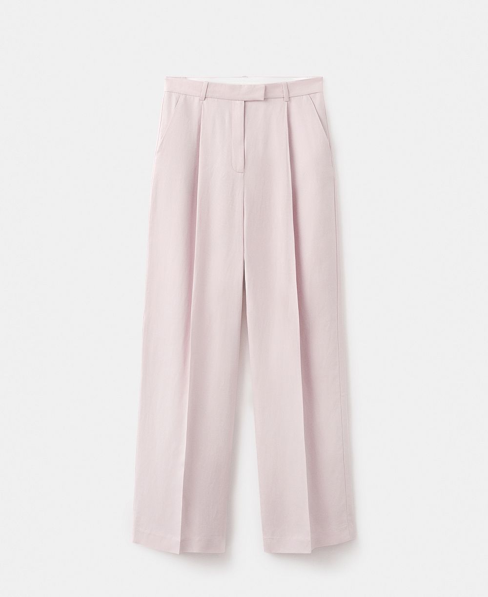 Mango Женские Straight-Fit Linen Suit Pants