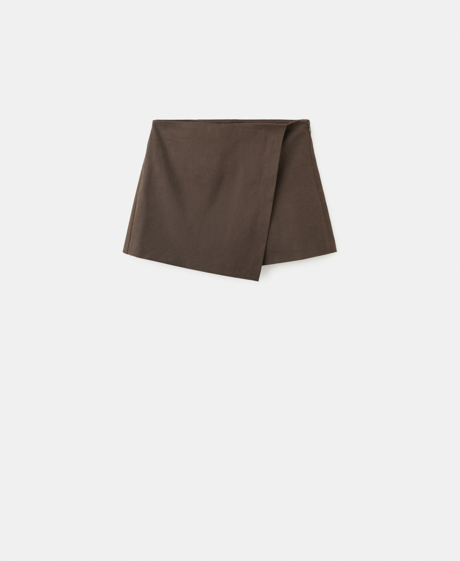 Женские шорты-юбка Mango Linen And Cotton Blend