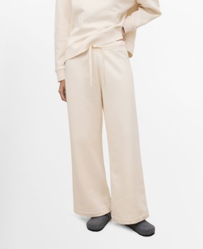 Mango Women's Fluid Long Cotton Pants