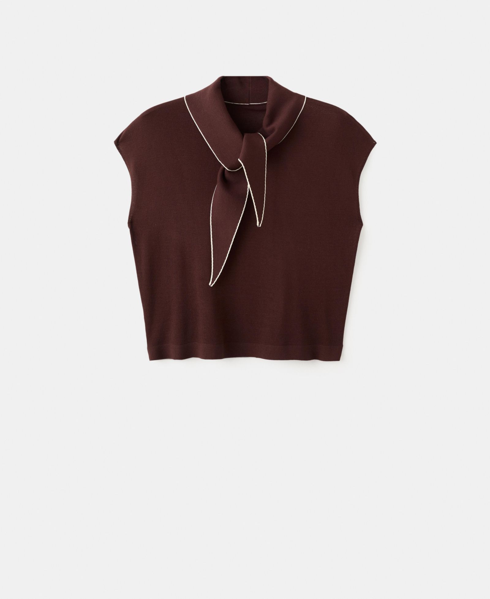 Mango Женский трикотажный топ с деталью Handkerchief
