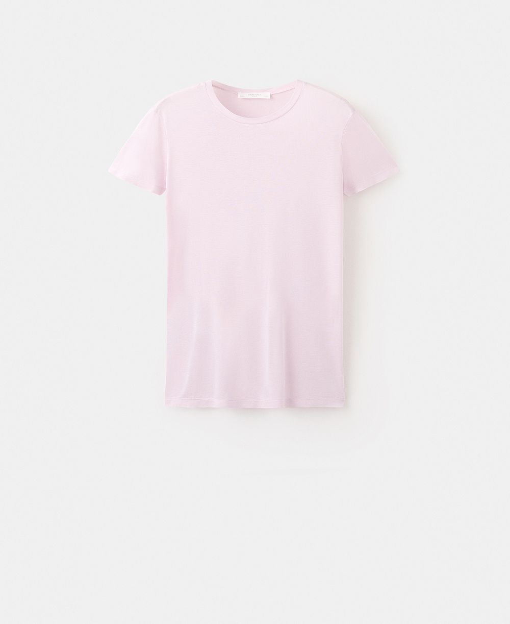 Футболка MANGO Women's Micromodal Short-Sleeve