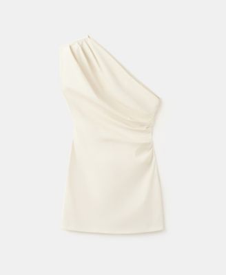 Женское платье Mango Asymmetric Neckline Draped Detail