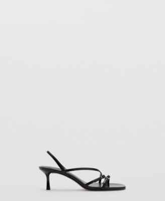 Женские сандалии MANGO Straps Kitten Heel