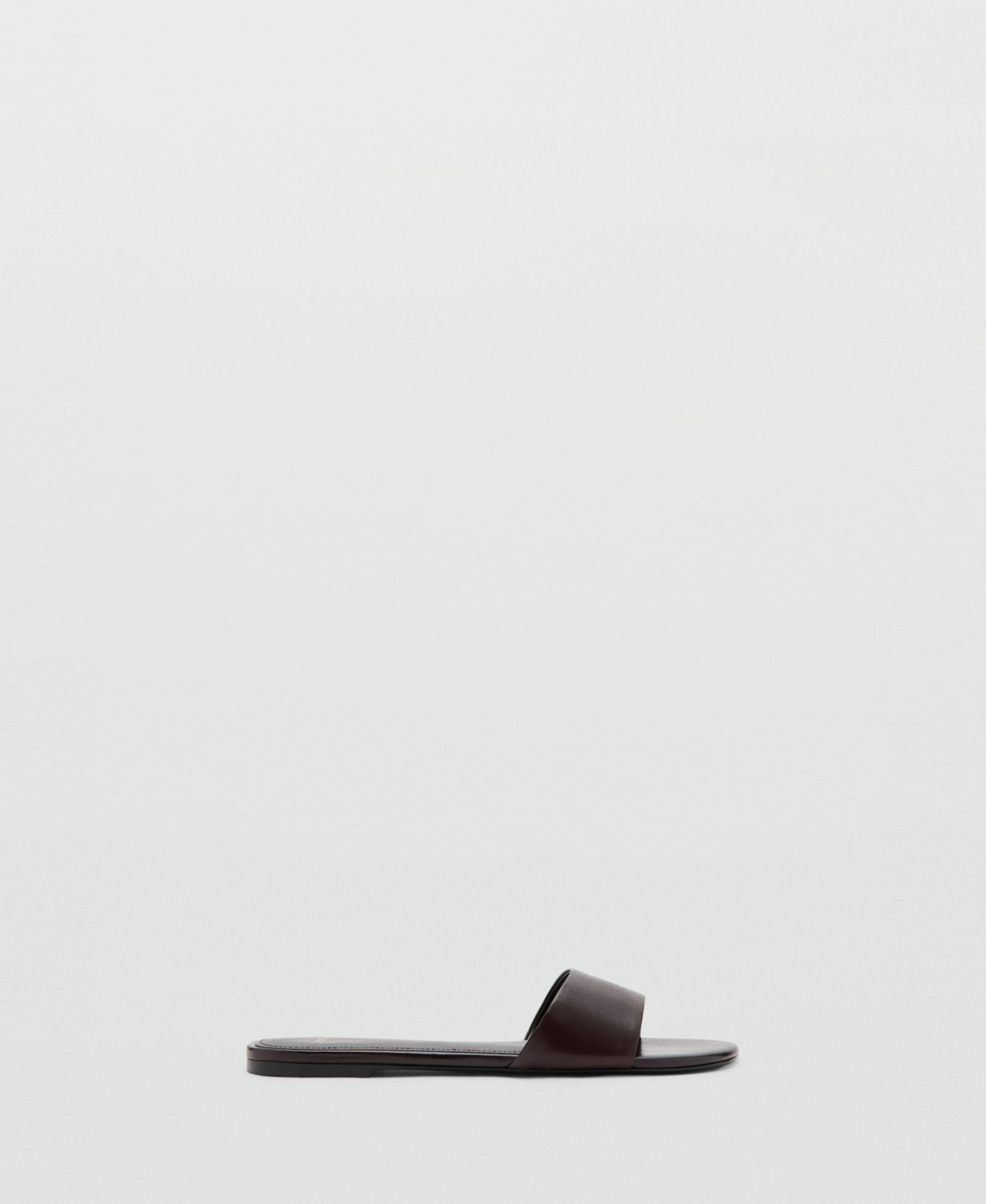 MANGO Женские кожаные сандалии Flat