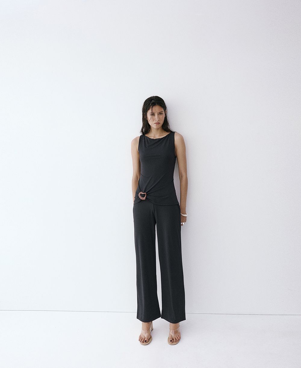 Mango Women's Resin Applique Combined Jumpsuit