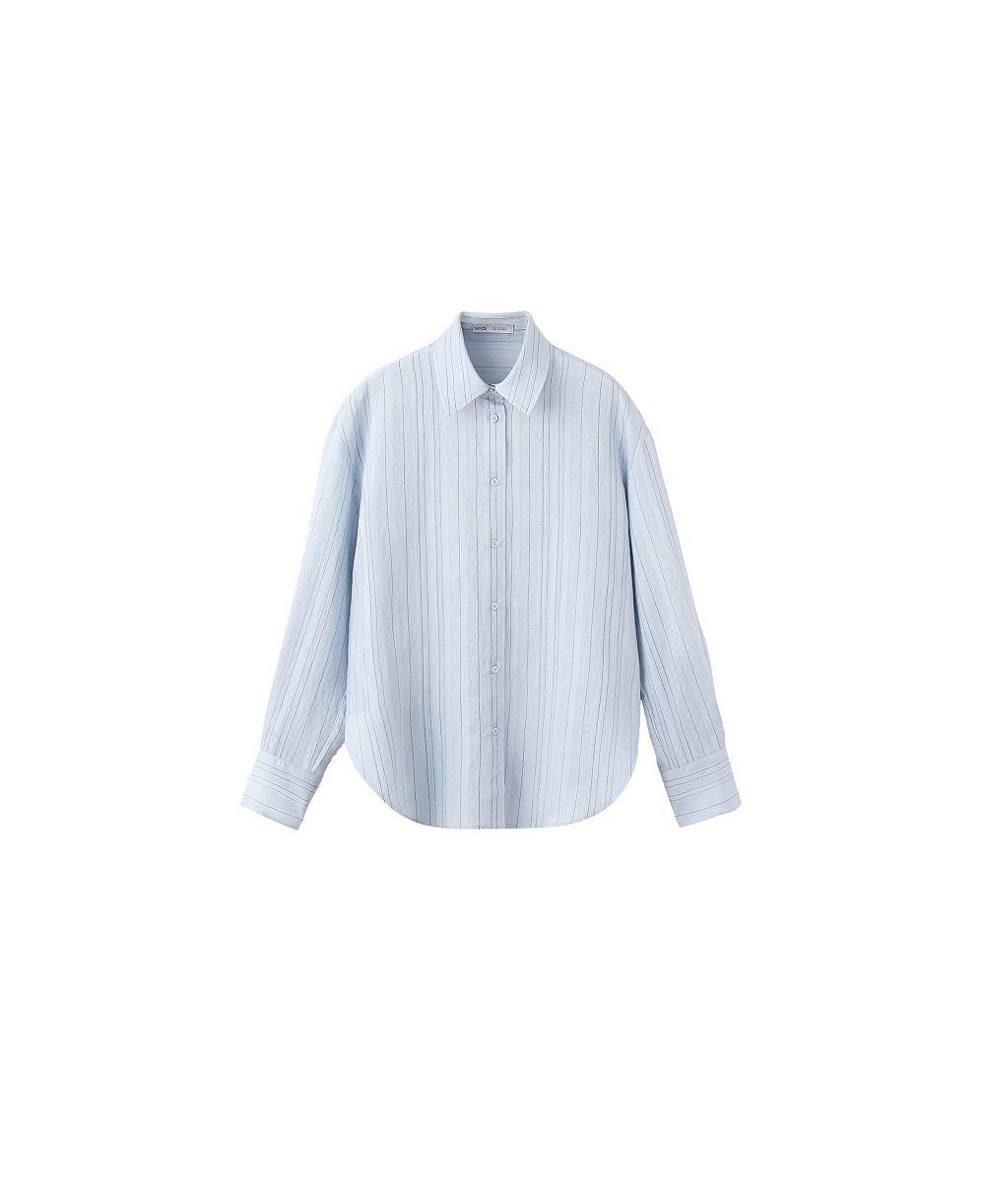 Женская рубашка MANGO Oversized-Striped