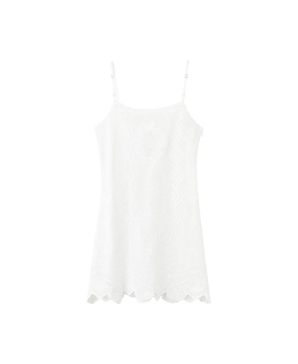 Женское платье Mango Crochet Scalloped-Hem Sundress