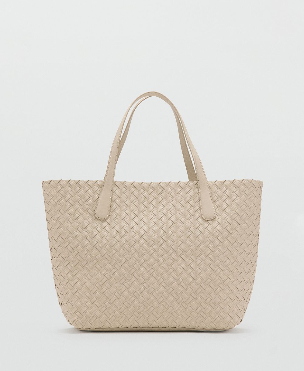 Mango Женская плетёная сумка Tote Bag