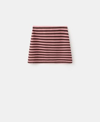 Mango Женская вязаная юбка Striped Knitted