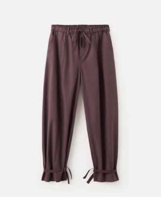 Женские брюки Mango Bows Baggy
